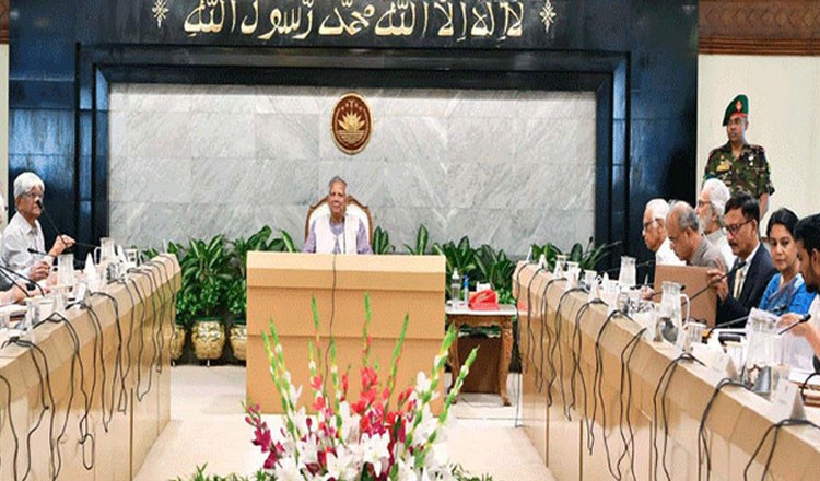 উপদেষ্টা পরিষদের বৈঠক প্রধান উপদেষ্টার কার্যালয়ে অনুষ্ঠিত