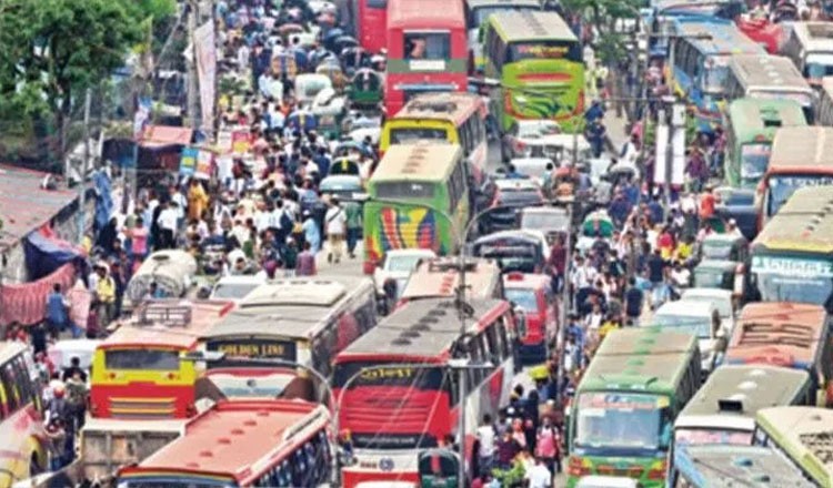 জবি শিক্ষার্থীদের ৩ দফা দাবি আদায়ের লক্ষ্যে আন্দোলনে রাজধানীতে তীব্র যানজট