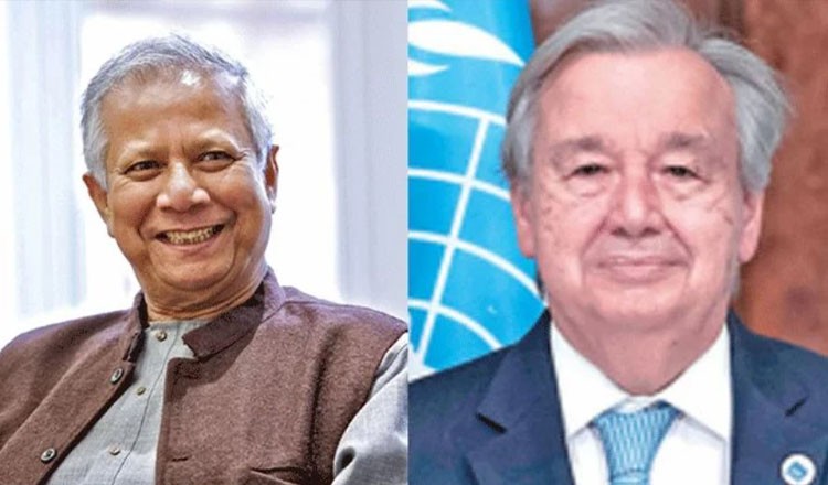 বাংলাদেশের গণতান্ত্রিক উত্তরণে পূর্ণ সমর্থনের অঙ্গীকার করেছেন জাতিসংঘ মহাসচিব