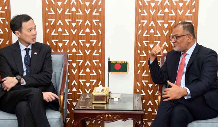 সিঙ্গাপুরের হাইকমিশনারের সাথে বাণিজ্য উপদেষ্টার বৈঠক