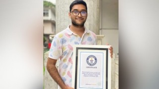 গিনেস রেকর্ড গড়লেন ঢাবি শিক্ষার্থী অংকন