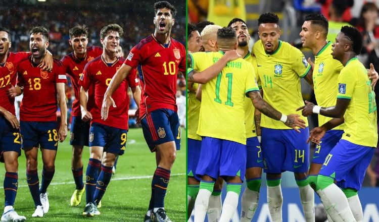 স্পেন-ব্রাজিল মুখোমুখি যেদিন