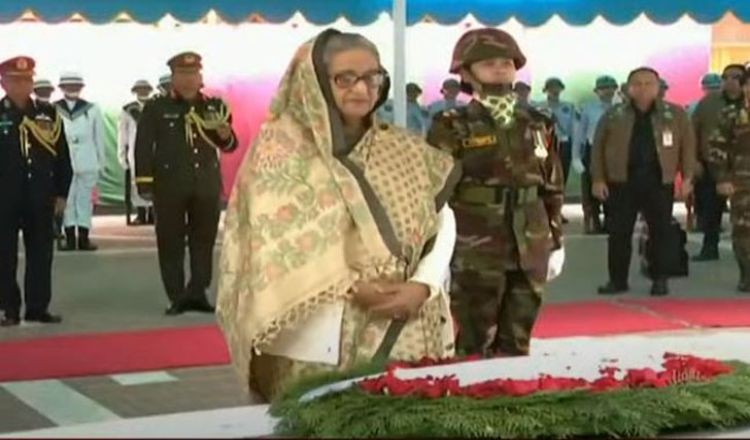 বঙ্গবন্ধুর সমাধিতে প্রধানমন্ত্রী ও মন্ত্রিসভার শ্রদ্ধা